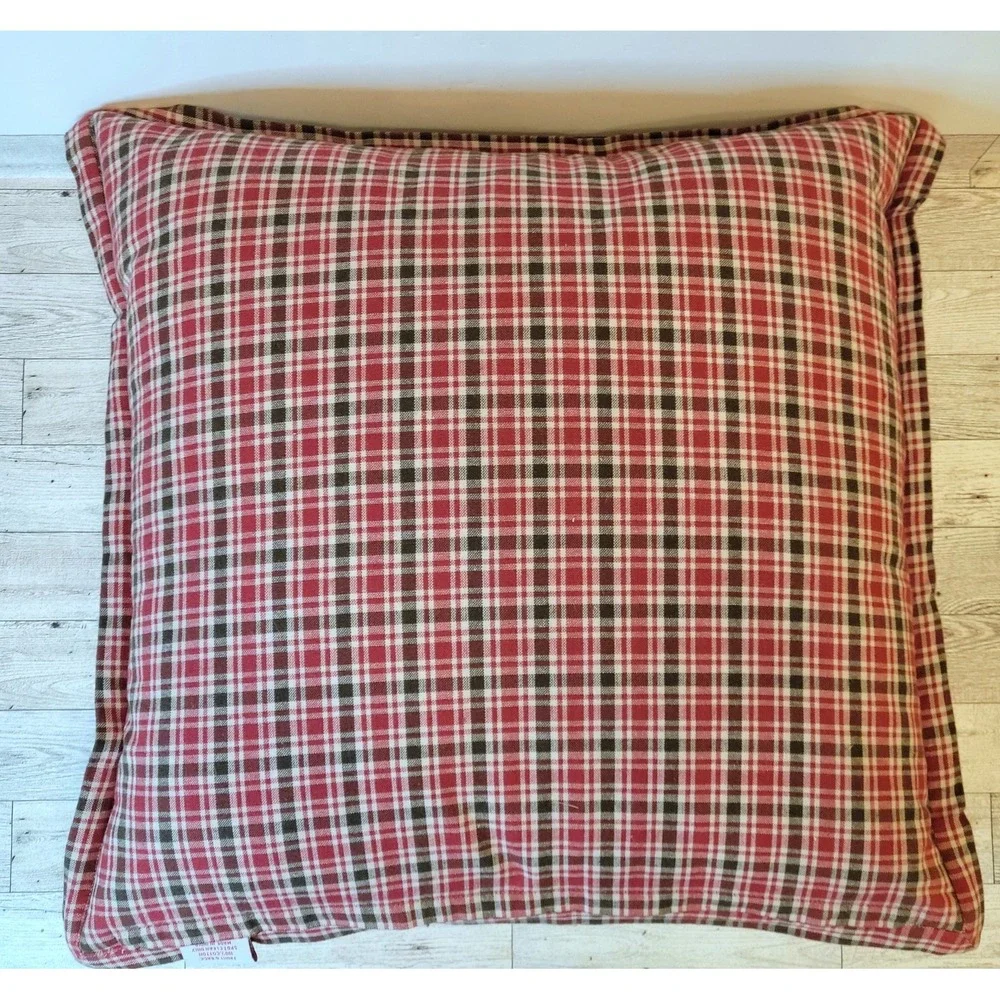 Devi Designs Beaded Christmas Throw Pillow 